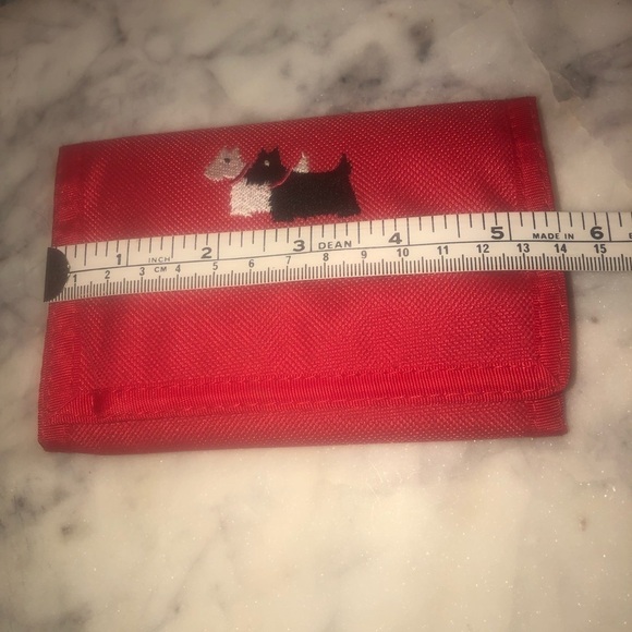 VTG Harrods Folding Velcro Wallet Scottie Scottish Terrier Dogs 5.5” x 3.5” - Picture 5 of 6